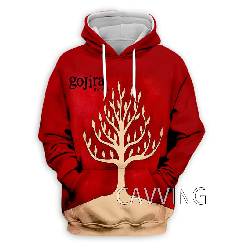 New Fashion  3D Print Gojira Band  Hoodies Hooded Sweatshirts Harajuku Hoodie Sweatshirts Tops Clothing