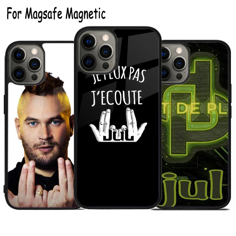 

JUL is not lol Wireless Charge Magsafe Phone Case For iPhone 15 16 14 13 11 12 Pro Max Plus Magnetic Bumper Cover