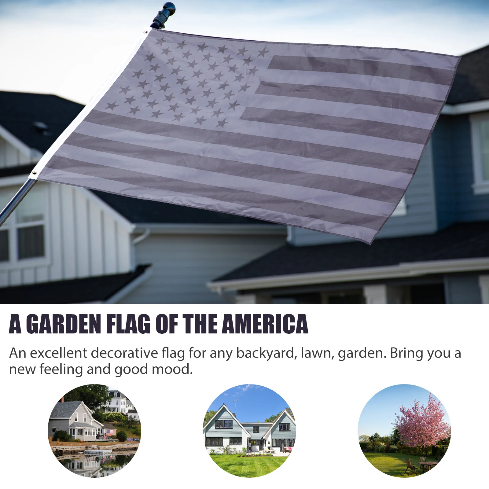 

Durable Decorative Us Flag for Home Garden Creative Design Reusable Outdoor Decor America Festival American Flag