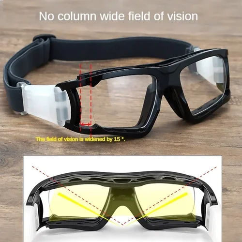 Imagen 2 del producto Gafas de baloncesto personalizadas para miopía, hipermetropía, gafas deportivas, gafas de entrenamiento extraíbles anticolisión para fútbol, gafas de ciclismo