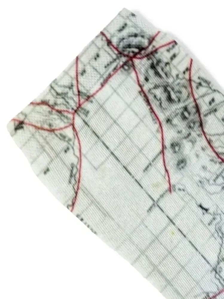 الخريطة القديمة الجوارب kawaii جوارب السنة الجديدة الثلوج الصبي الجوارب النسائية رجل الدراجات المضادة للانزلاق الجوارب للفتيات الرجال