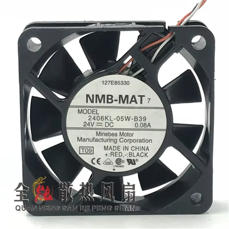 

Аутентичный 2406KL-05W-B39 24 В 0,08 А 6 см 60*60*15 мм 3-проводной преобразователь частоты сервопривода Yaskawa охлаждающий вентилятор