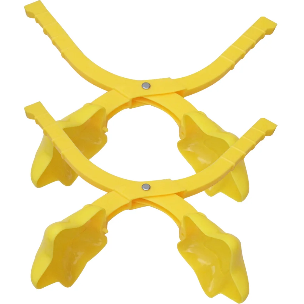 2개 세트 별 모양 눈 클립 창의적인 겨울 장난감 빠른 야외 어린이 놀이 가벼운 클립 별