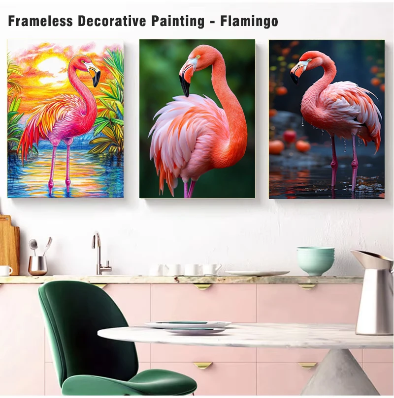 

Flamingo digital printing painting for living room/home decoration/ravel agency/hotel corridor room decoration painting