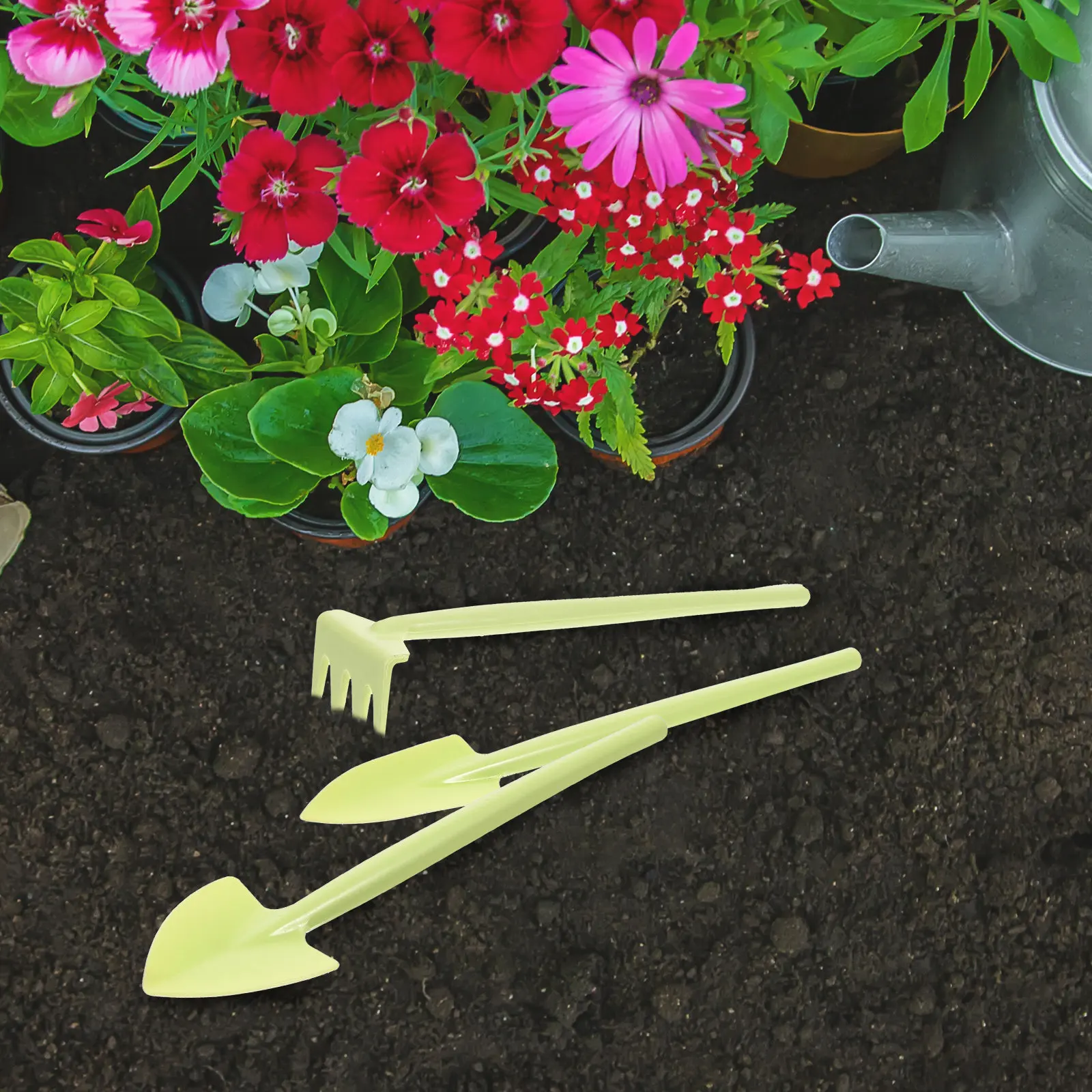 1セットのミニガーデニングツールセット。植え付け、移植、除草 - Gardening Tools Mothers Day のレビューと価格