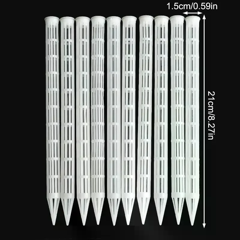 10Pcs Plant Aeration Tubes For Pots -Root Rot Prevention,Prevent Overwatering For Healthy Roots,Wet-dry Cycle.gardening Tools