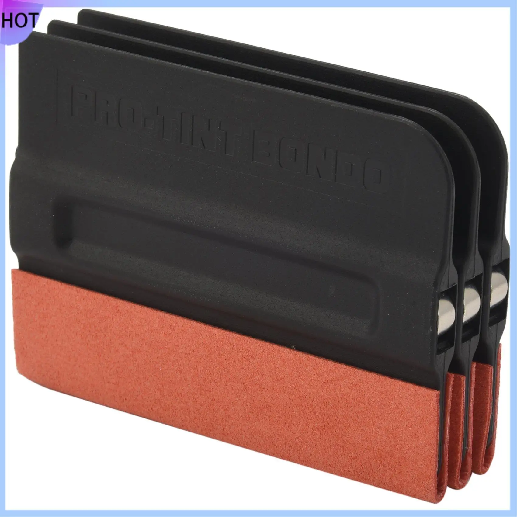 

B45C 3Pack Magnet Suege Felt Edge Squeegee Vinyl Wrap Application Tools Film Squeegee Tint Tools Kit For Car Vinyl Wrap, Window