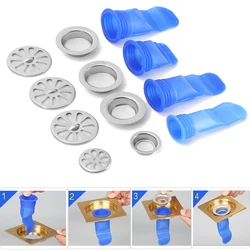 Kitchen Silicone Anti-odor Plug Strainer Shower Channel Drain CoreInsect Control Backflow Preventer One Way Valve Accessories