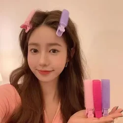 2pcs No Trace Head Hair Roots Fluffy Clip Lazy Air Bangs Self-adhesive Fluffy Hair Clip Curling Device Forehead Curler Hair