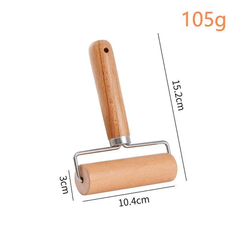 Professional Wooden Roller Rolling Pin Handheld Kitchen Utensils Pizza Rolling Wheel Crushed Nuts Pancakes