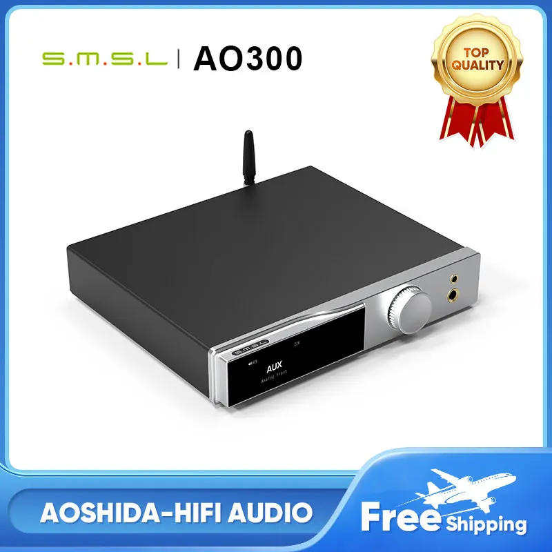 SMSL AO300 Power Amplifier & Headphone AMP & Decoder MA5332MS MQA-CD Audio DAC CS43131 Headphone Amplifier XMOS XU-316 2.1 HIFI