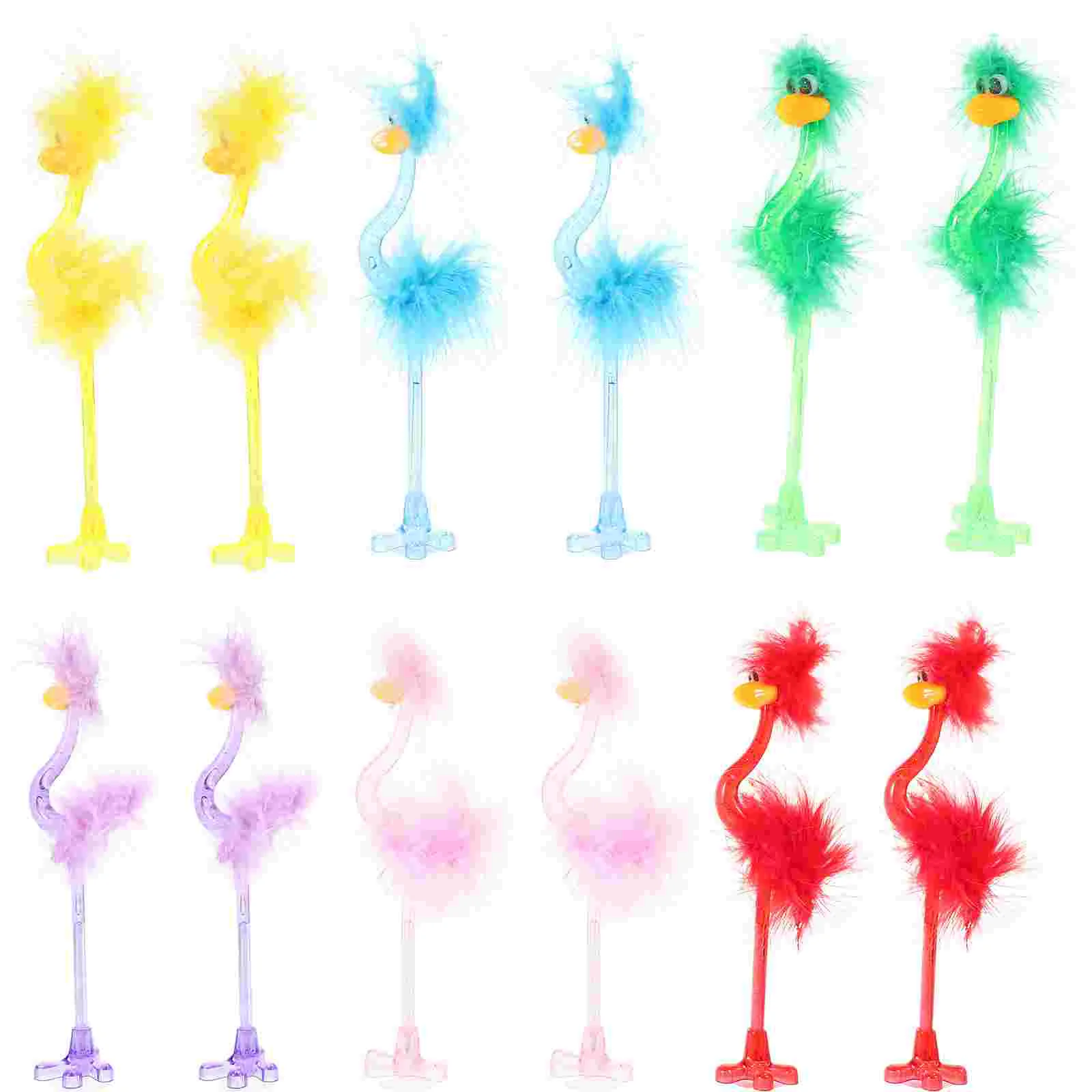 

12pcs Ostrich Ballpoint Pen Student Stationery Creative Cartoon Pens Writing Supplies ostrich ballpoint pen