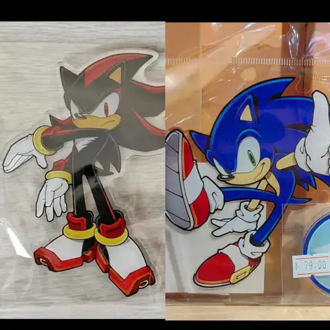 Standee for Acrylic Sonic Sonic Knuckles Shadow Tails Anime Cartoon DIY Collection Toys Gift for Friend Birthday Gift