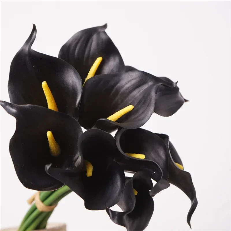 Real Touch Simulation Flowers Soft Glue Calla Lilies Bouquet Home Bedroom Decoration High Quality Artificial Calla Lily Flower