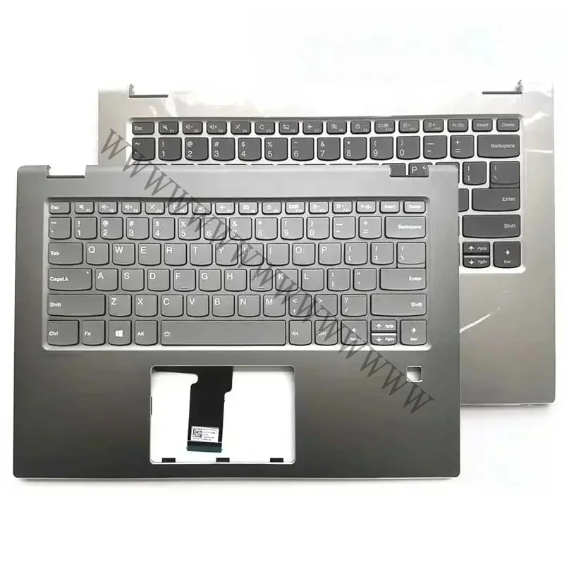 HDFor Lenovo Flex 5 Flex 5-14 Yoga 520-14 520-14IKB funda reposamanos para portátil teclado versión en inglés de EE. UU. cubierta superior con retroiluminación