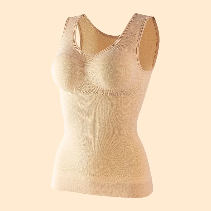 Bra Tank Top Women Body Shaper Removable Shaper Underwear Slimming Vest Corset Shapewear