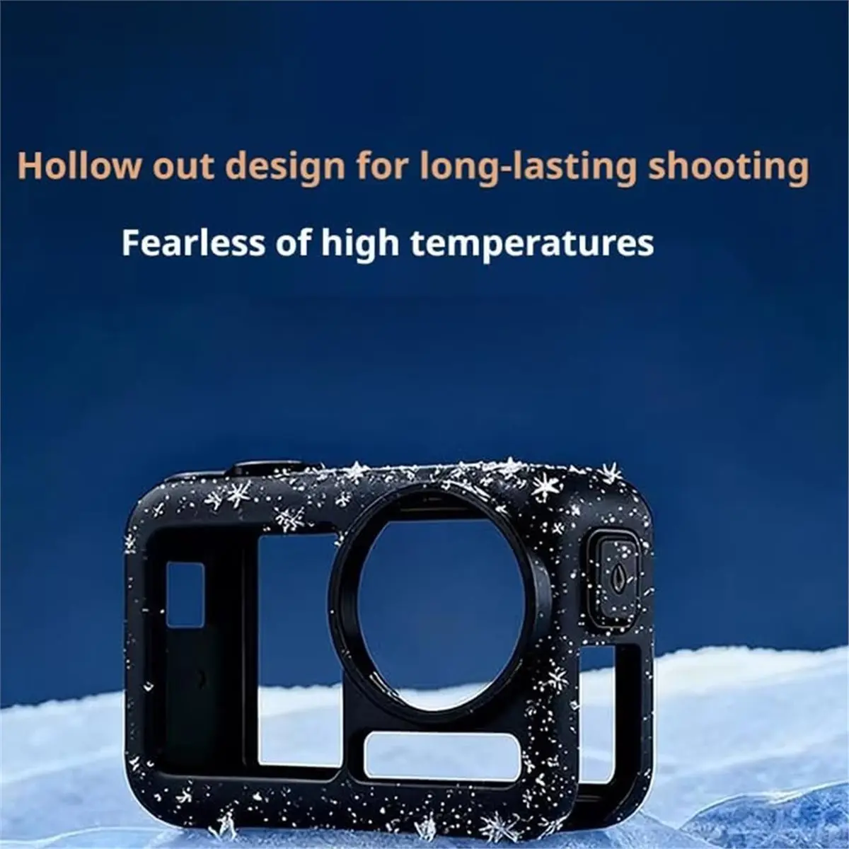 Happy New-  Action Camera Case for Action 5 Pro/4/3, for TPU Hard Frame Protection & Enhanced Grip