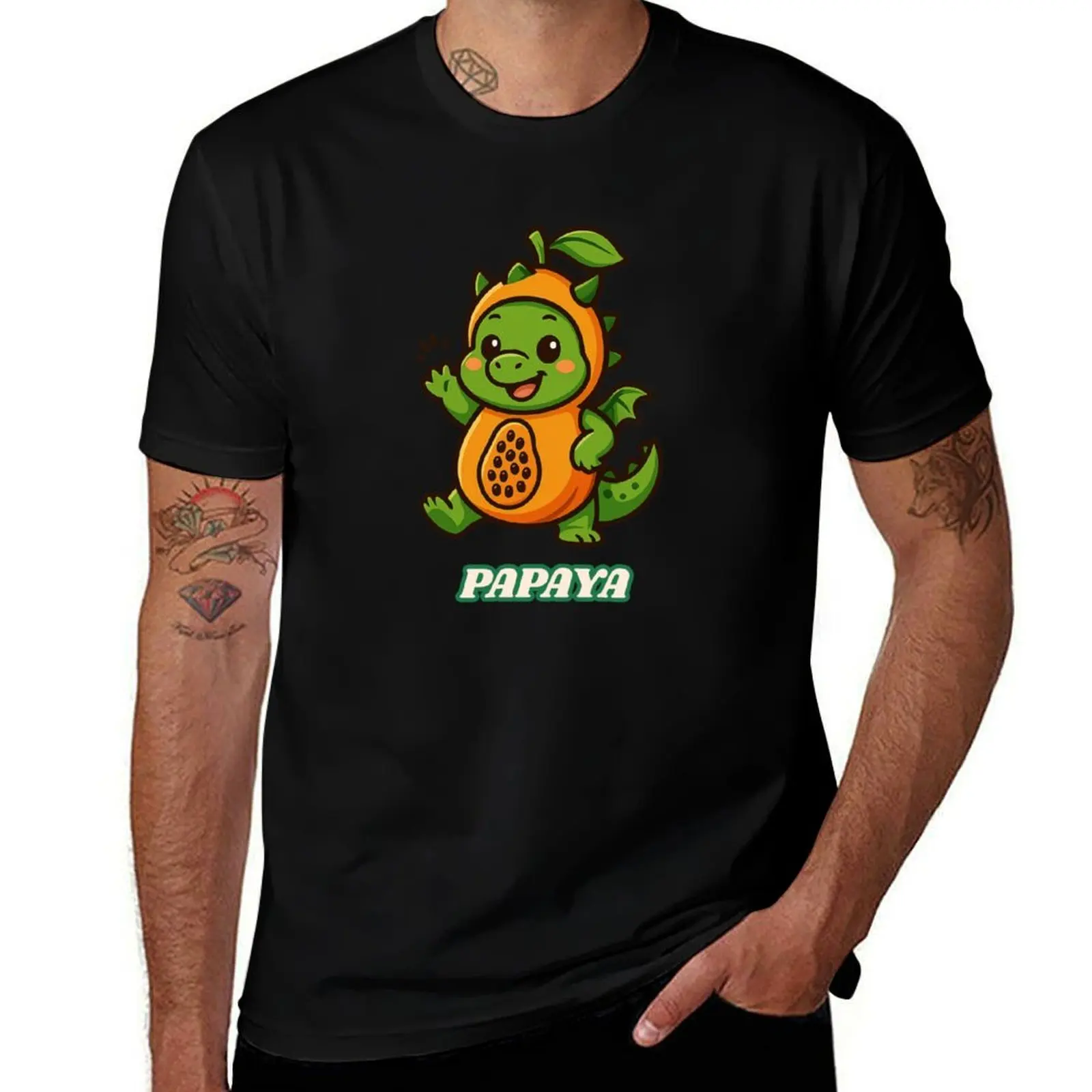 Papaya Dragon Delight - Dragon edition T-Shirt Clothing baggy shirts mens shirts graphic tee