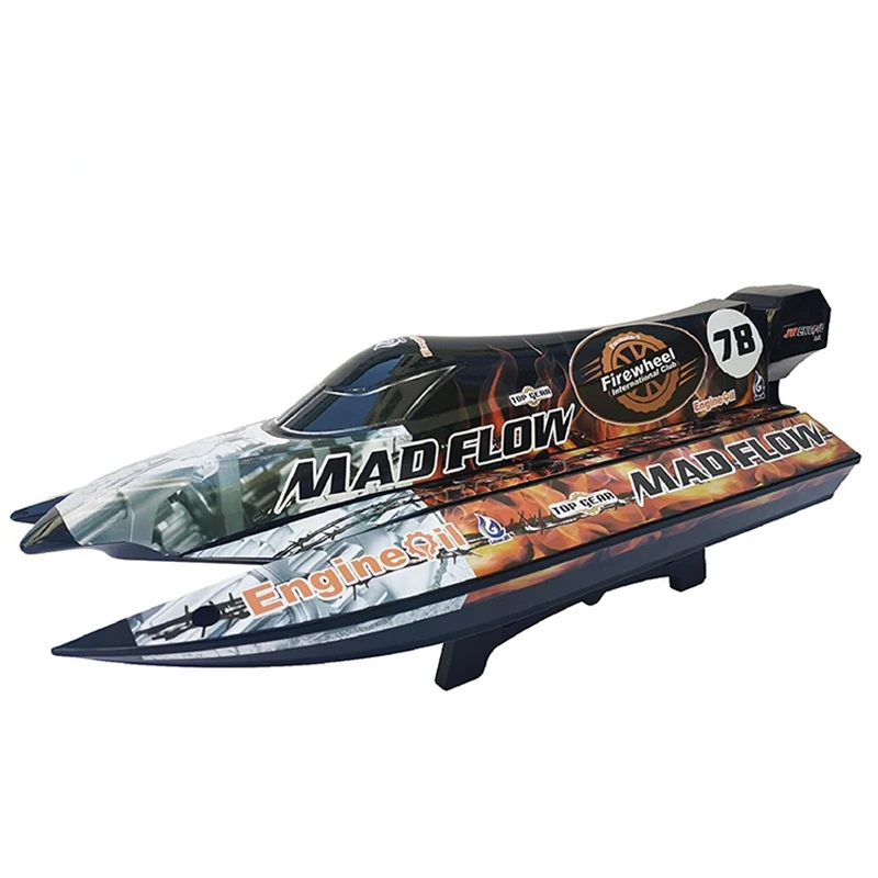 RC Speedboat 2.4G High-speed High-power Water Remote Control Speedboat Self-correcting Toy Boat