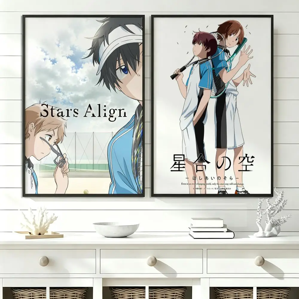 anime Stars Align Poster Poster HD Trendy SelfAdhesive Wall Art Print For Living Room Bedroom Dorm Office Home Gift