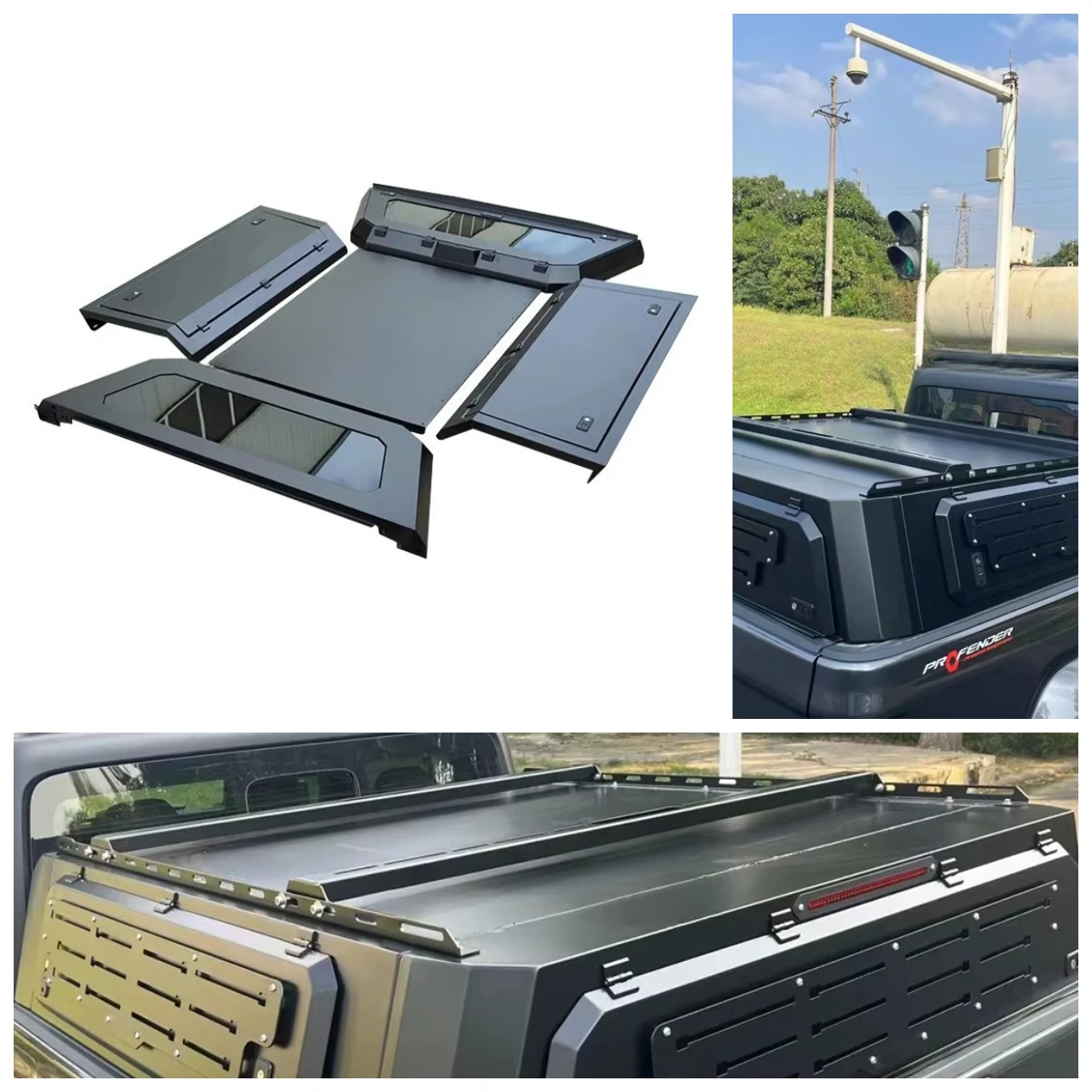 

High Quality Pickup Truck Caps Topper Hardtop With Windows 2021 Gladiator Bed Hard Top Camper Shell Tonneau Cover Hard