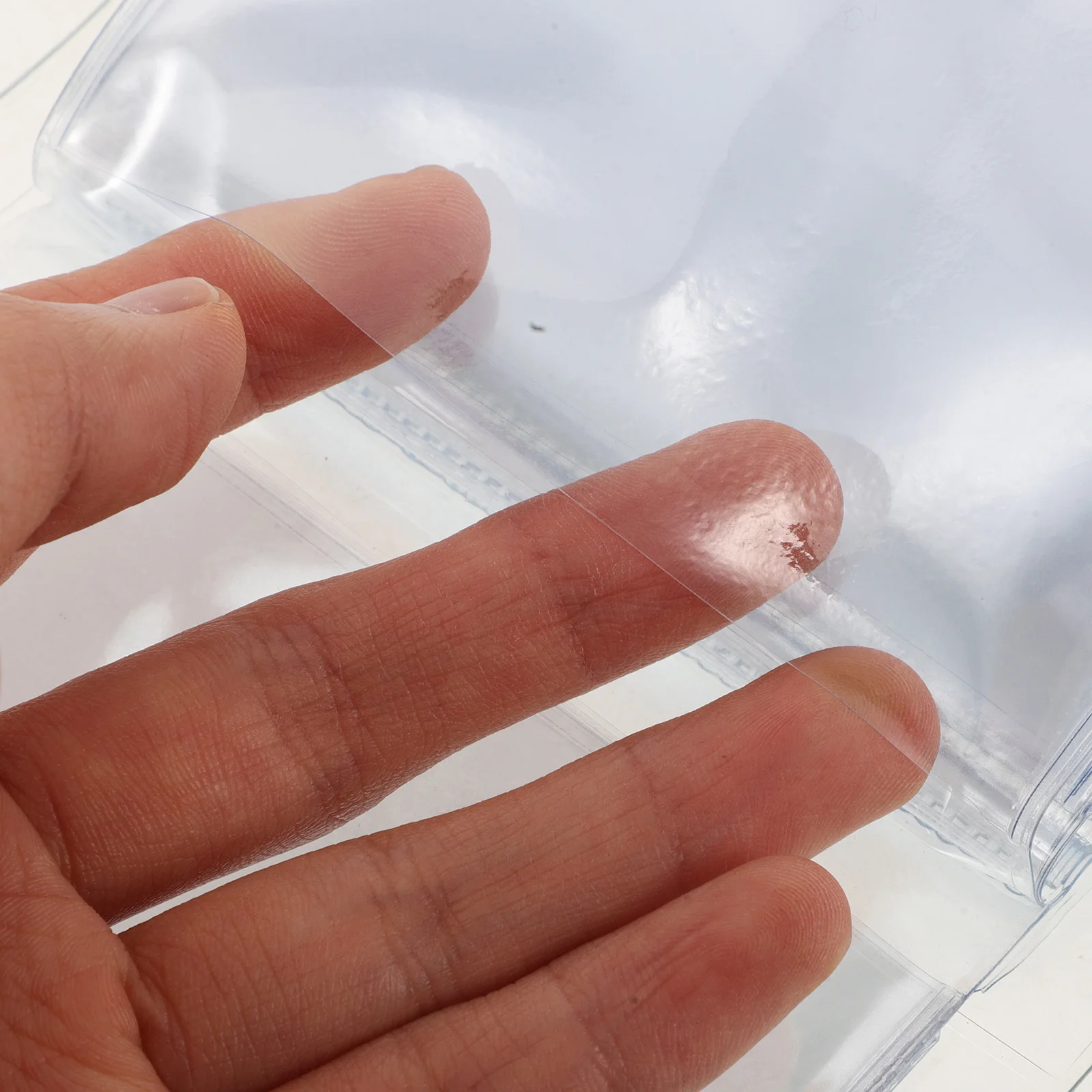 Mini album fotografico in PVC Porta carte tascabile trasparente di piccole dimensioni Libro illustrato portatile da viaggio Album di raccolta di carte raccoglitore per foto