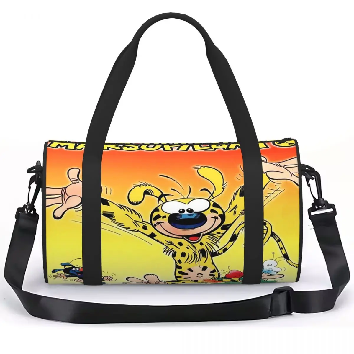 Art - Marsupilami 2 Luggage Bag Multi-Functional Duffle Tote Bag Handbags Gym Bags Fitness Bag for Boys Girls