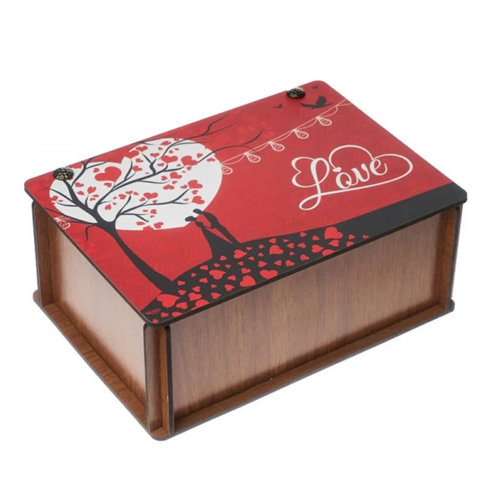 Love Themed Wooden Box