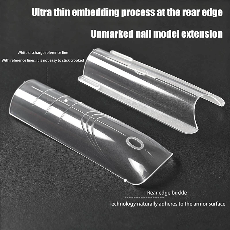 [Sandwich Dual Nail Forms 140/280 Stuks 13Size Quick Extensions-Dual Forms Doodskist Ovale T-vormige manicure Forms Top Mold Bottom Mold