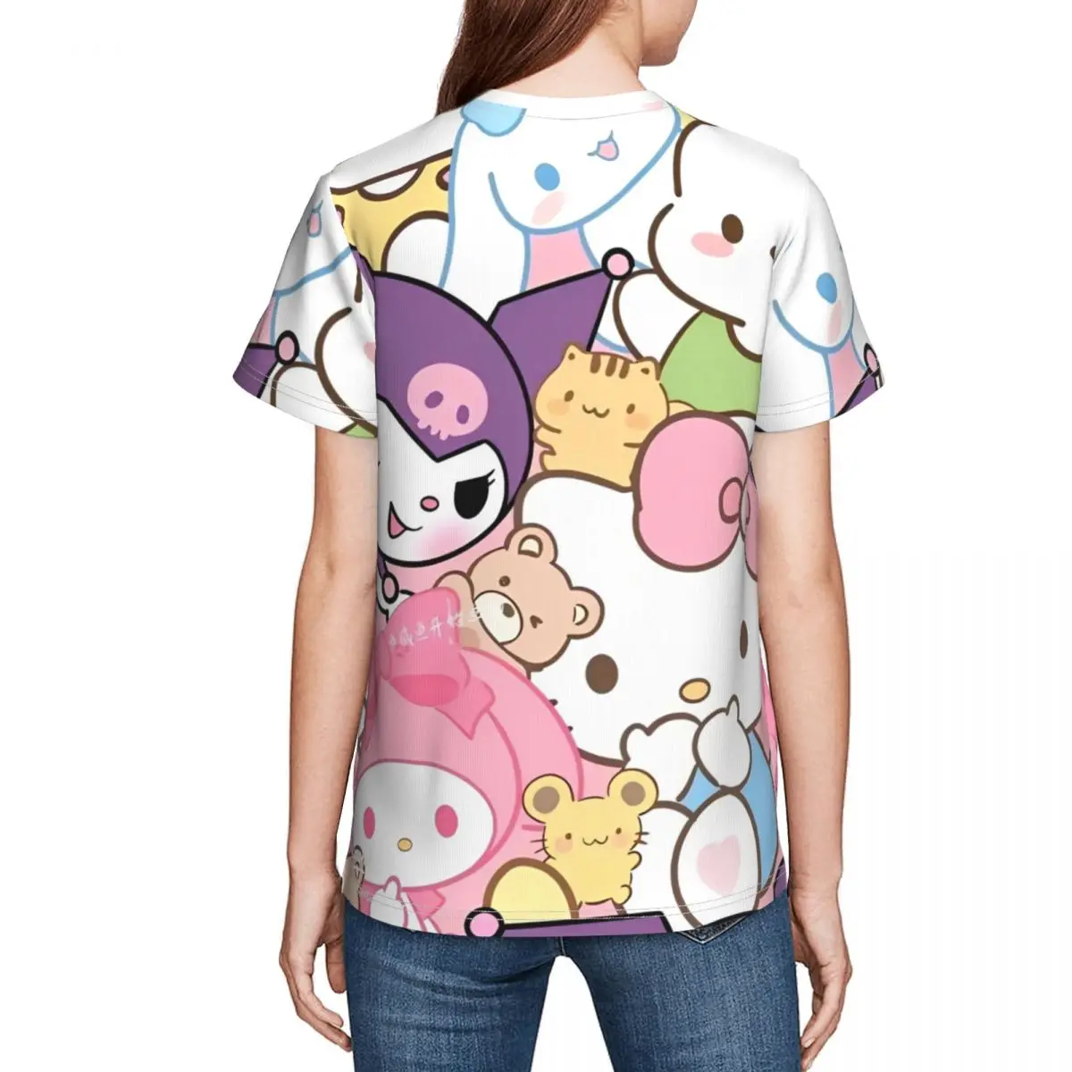 Camiseta cómoda y suave con estampado de Hello Kitty Friend, camisetas de tendencia keyword1, camisetas bonitas para niños, camisetas de verano