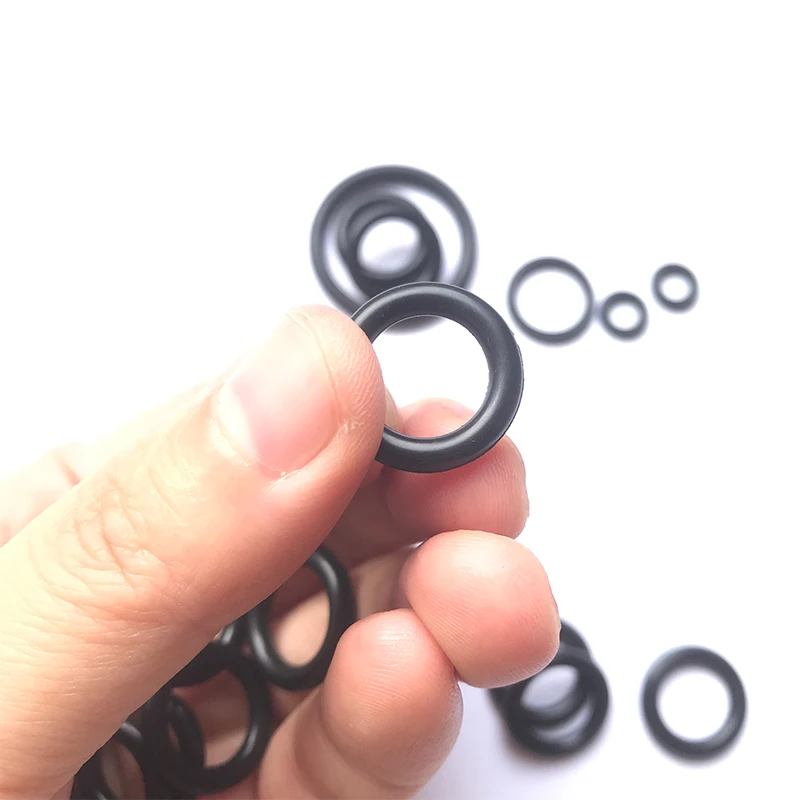 100/50 Stück Gummi-O-Ring CS:1 1,5 2 2,4 3 mm Schwarz NBR O-Ring Öldichtung Hochdruck-O-Ringe NBR Wasserhahn Dichtungsventil Gummi O-Ring – Detail 6