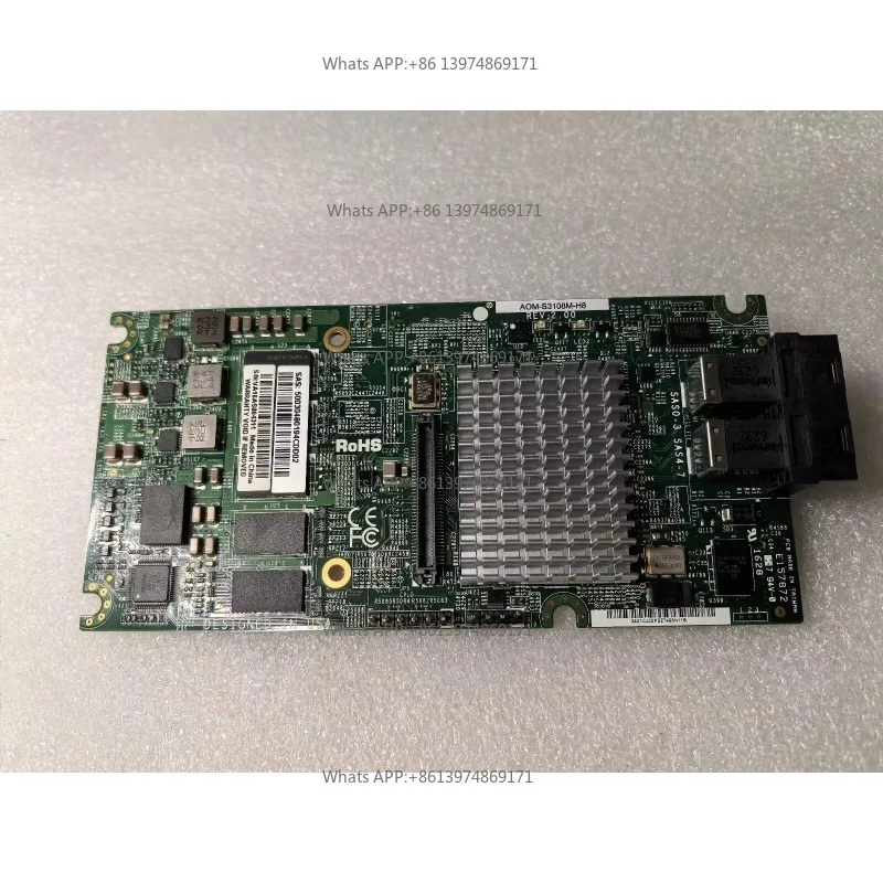 AOM-S3108M-H8 3108 MEGARAID 8 Port 12GB PCI-E 3.0 SAS-3 2GB Cache RAID Controller Card Accessory