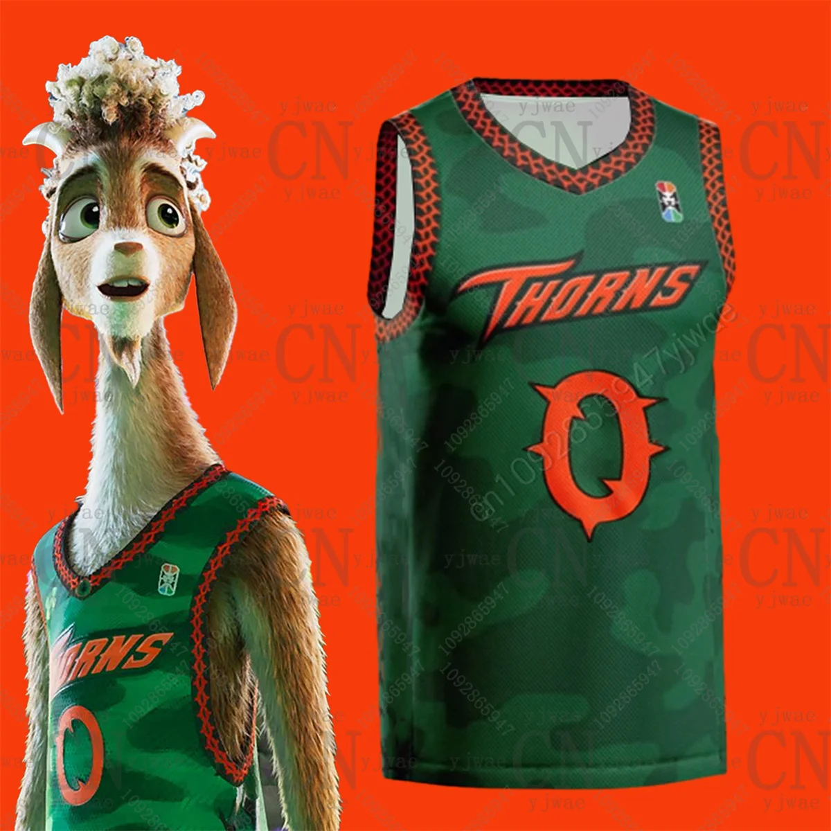 2026 Goat The Movie Basketball-Trikot: Atmungsaktives, Schnell Trocknendes Sport-Unterhemd, Cosplay-Kleidung, Sommer-Tanktop für Herren