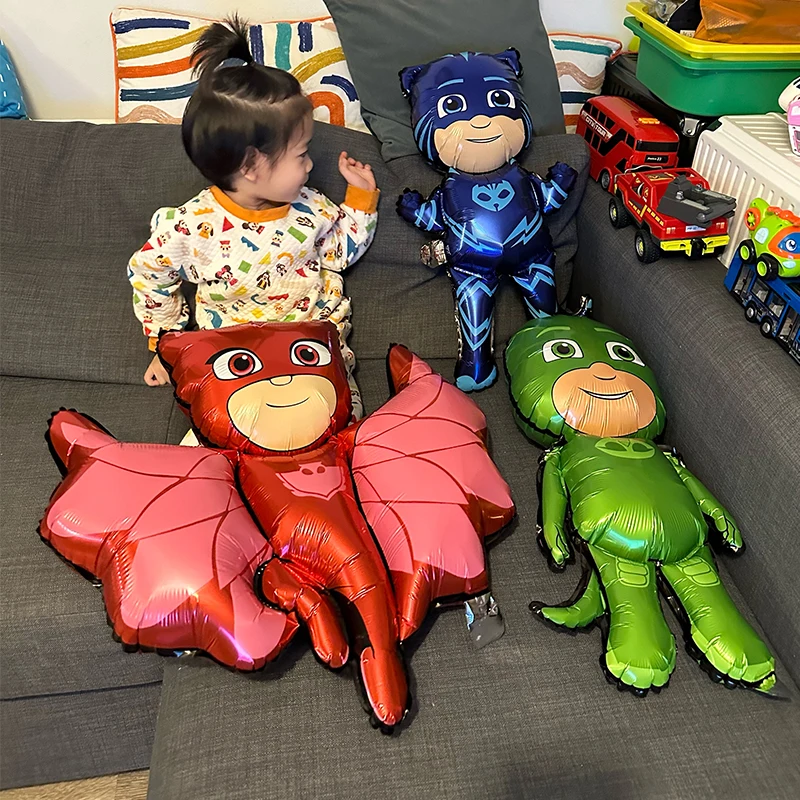 Маски PJ, алюминиевая пленка, воздушные шары, Catboy Owlette, классические персонажи аниме, украшение комнаты, подарки для детей