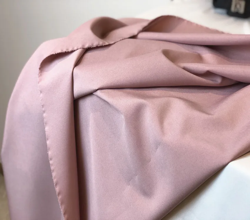 White Champagne Cameo Brown Elastic Satin Lining Draping Fabric for Wedding Dress Formal Special Scene Layout Fabric
