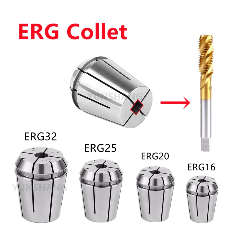 

ERG16 ERG20 ERG25 ERG32 Tap Collet JIS ER Chuck CNC Tool Tapping Holder Chuck Milling Tools Square Taps