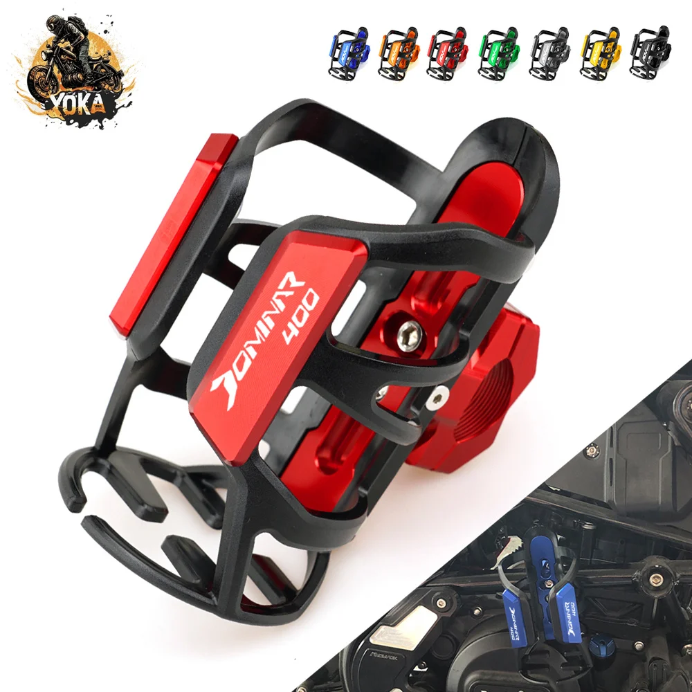 For Bajaj Dominar 400 Pulsar Dominar400 All Years 2023 New Water Bottle Drink Cup Holder Sdand Beverage Cage Motorcycle Parts