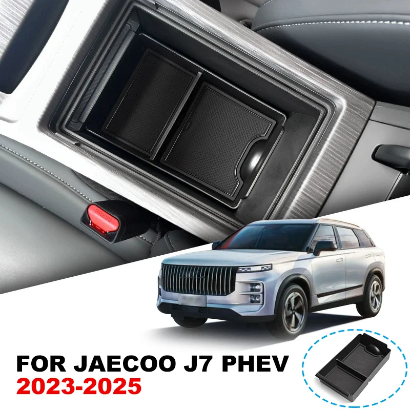 

For Chery Jaecoo J7 2024 2025 Car Accessories Armrest Storage Box Indoor Central Lower Layer Console Tray Stowing Tidying