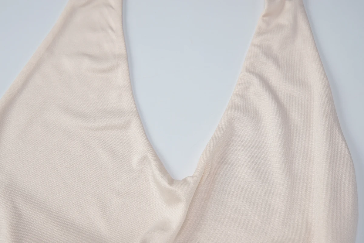 Hugcitar Damen Elegantes Neckholder-Minikleid, Ärmellos, Rückenfrei, Bandage-Stil, Sexy, Modische Kleidung für Geburtstagsfeier und Urlaub – Detail 5