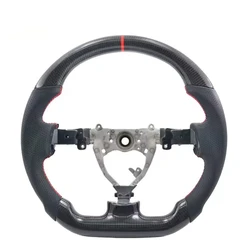 For Toyota FJ Land Cruiser 2007-2023 Carbon Fiber Steering Wheel Perforated Leather Racing Wheel Car Accessories