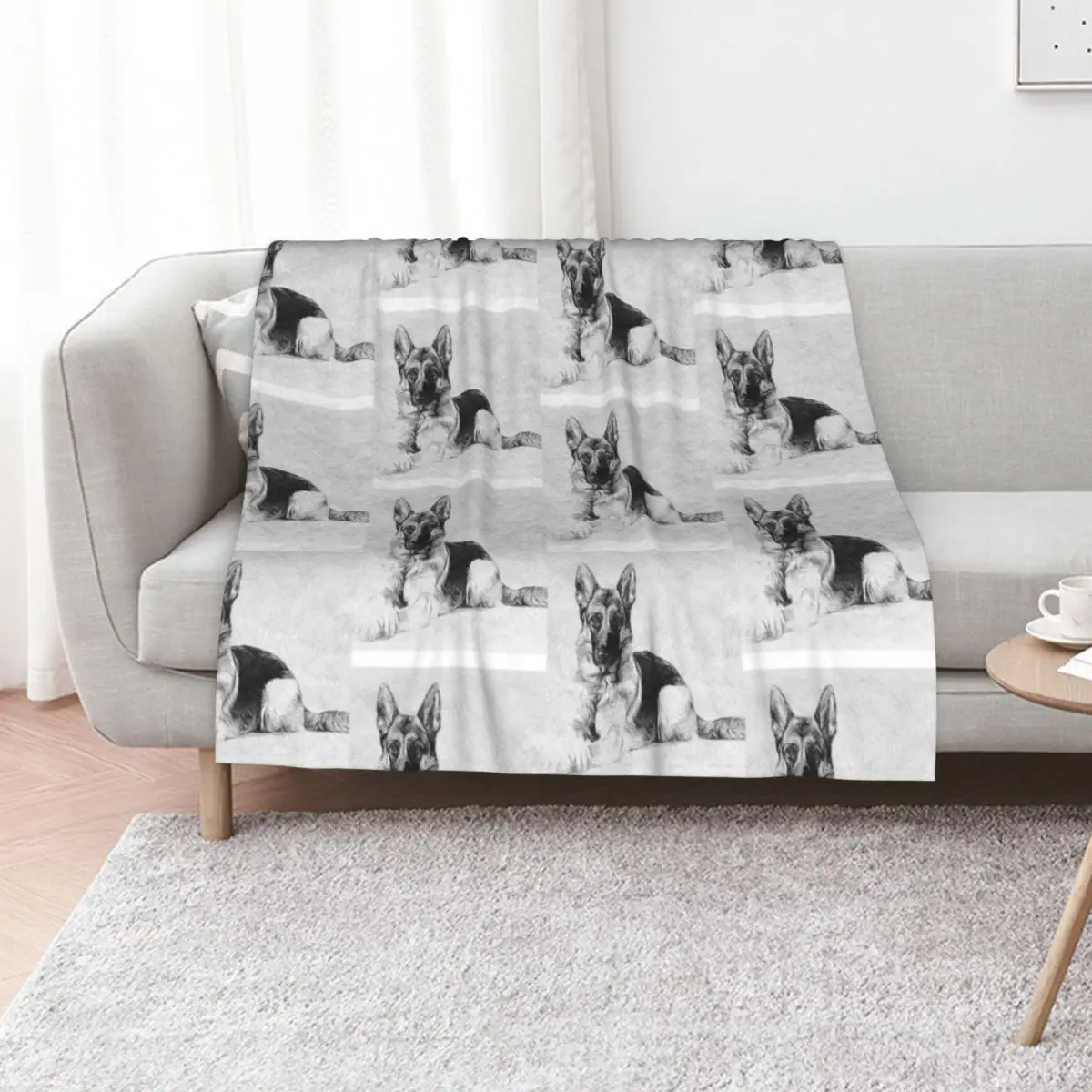 LOVE GERMAN SHEPARD Throw Blanket Summer Beddings Decoratives Bed covers Sofas valentine gift ideas Decorative Sofas Blankets