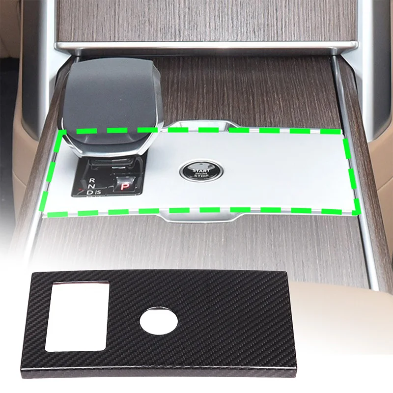 

For Range Rover Vogue L460 2024+ Car Central Control Gear Panel Decorative Cover Sticker Carbon Fiber Auto Accessories
