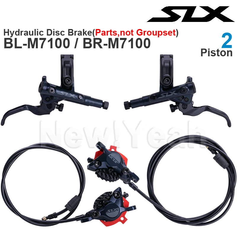 SHIMANO SLX M7100 Hydraulic Disc Brake BL-M7100 Brake Lever  BR-M7100 BR-M7120 Brake Caliper Parts Original