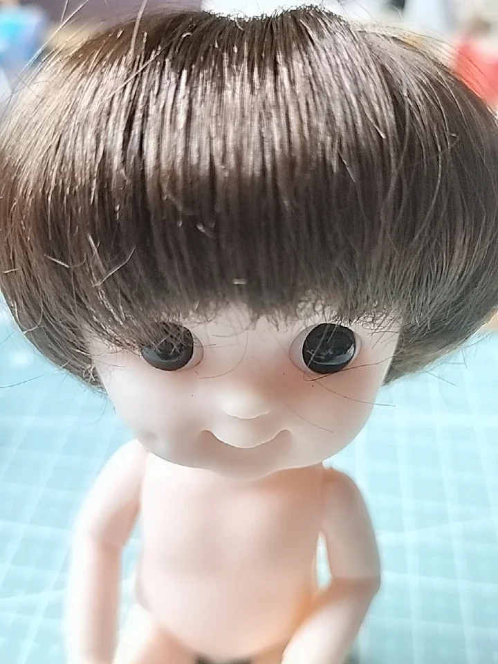 D03-P100 children handmade toy 1/12  1/8 ob11 GCS BJD.SD Doll Accessories doll wig 13-15cm Mohair  1pcs