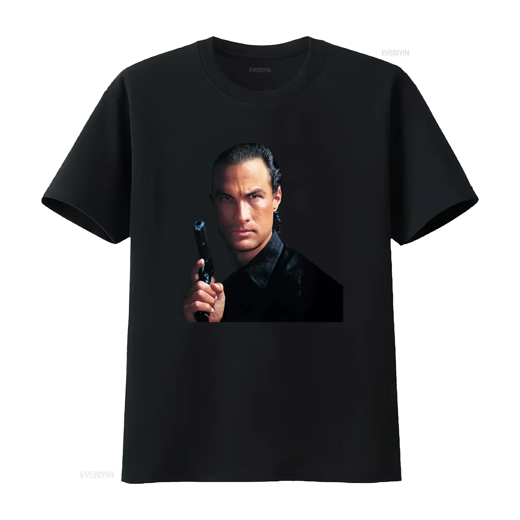 Steven Seagal Cult Classic T Shirt Stylish Design for Action Movie Fans vintage Washed fashion streetwear homme Casual