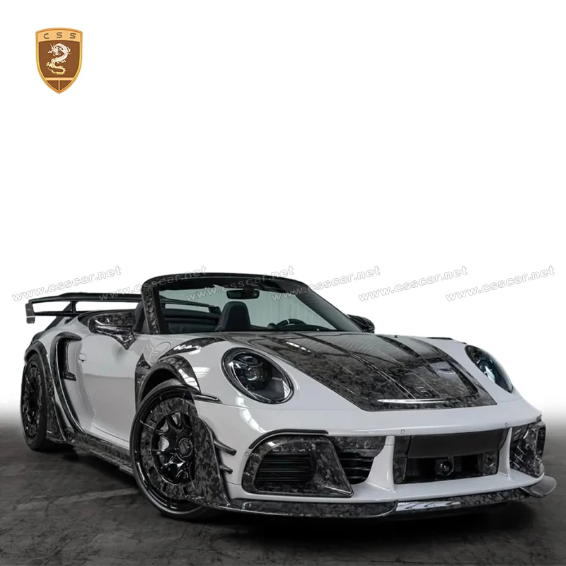 NEW 2019-2024 MSY Forged Carbon Body Kit for Porsche 991-992.1 Turbo Front Rear Bumper Side Skirt Wheel Archs Car High Spoiler