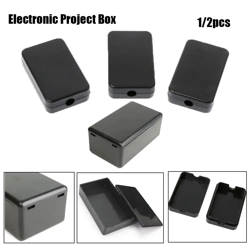 1/2pcs 5 sizes High Quality ABS Plastic Instrument Case Enclosure Boxes Waterproof Cover Project Electronic Project Box