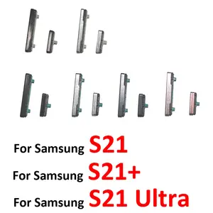 Bilashmart Power Volume Button Samsung Galaxy S21 Ultra S21+ Phone BackShell S21 Plus Housing Frame On Off Key Push Lock Button
