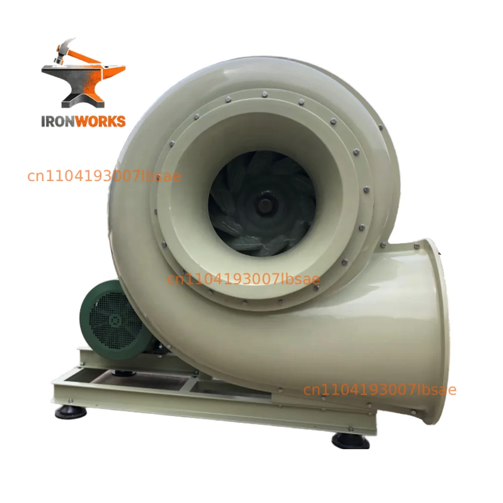 4-72 OEM Anti-Corrosion Industrial High-Pressure Centrifugal Blower Extractor Fans 330W 1500m/h Exhaust Ventilation