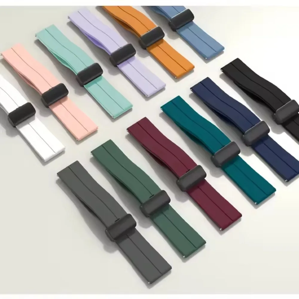 22mm 20mm Sports Silicone Strap For Suunto Vertical 2 1/Race 2 S 1/Run Magnetic Watchband For COROS APEX 4 42mm/2 Pro PACE 3/Pro